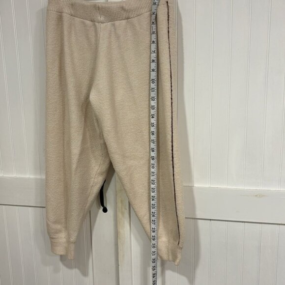 Kittenish (set) brown & cream V neck striped sweater & matching sweatpants XL - Picture 8 of 14